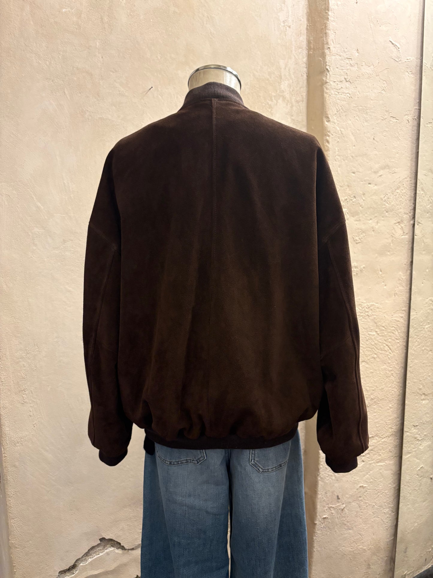 Bomber in pelle scamosciata MYSKIN