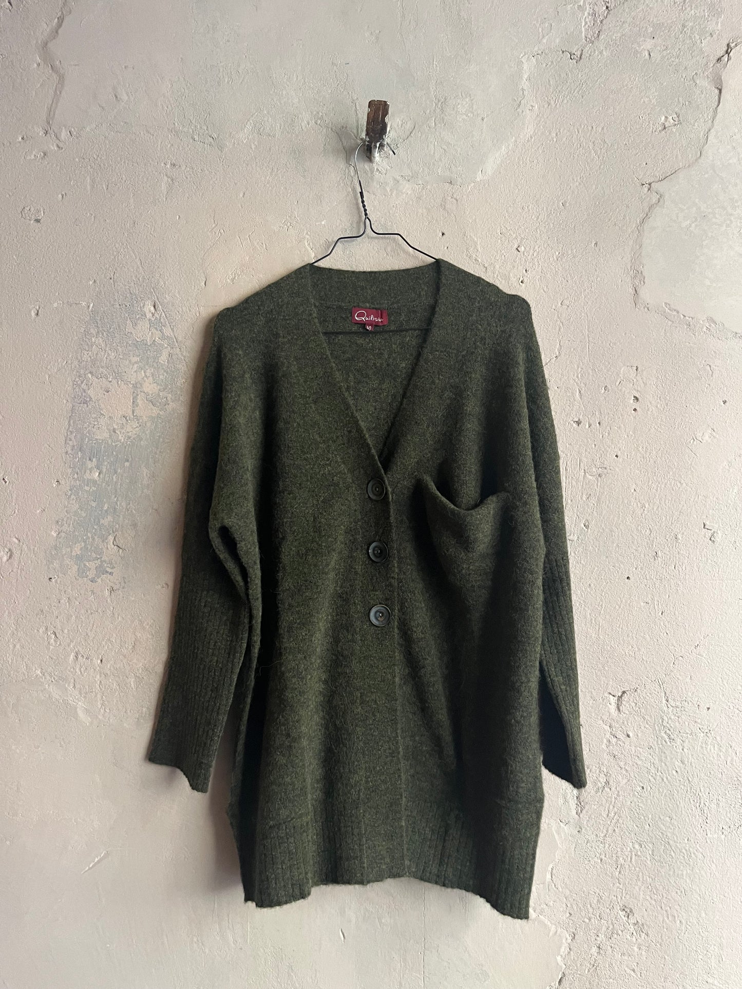 Cardigan verde bosco Quilisia