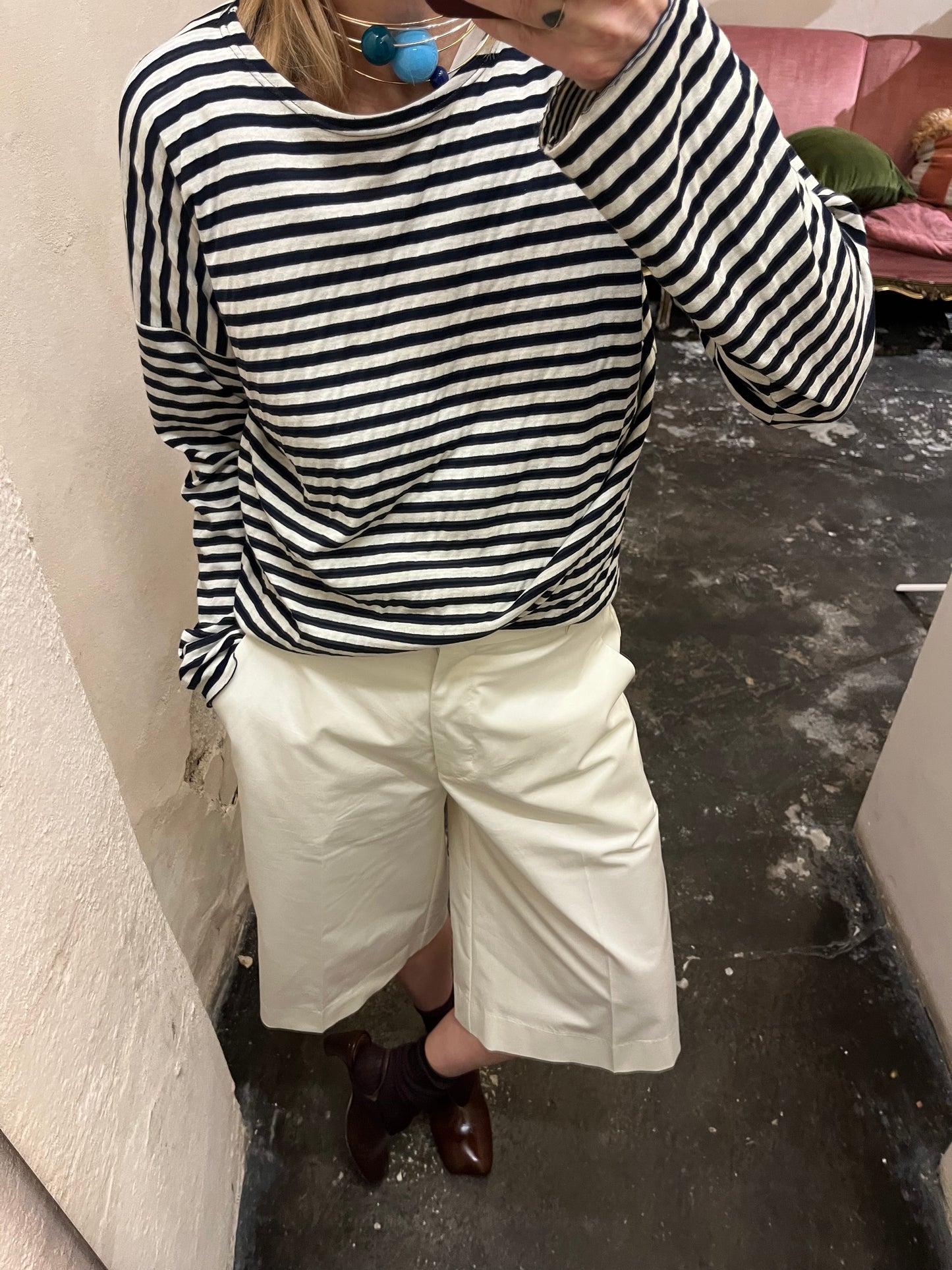 T-shirt righe blu La Bottega di Giorgia