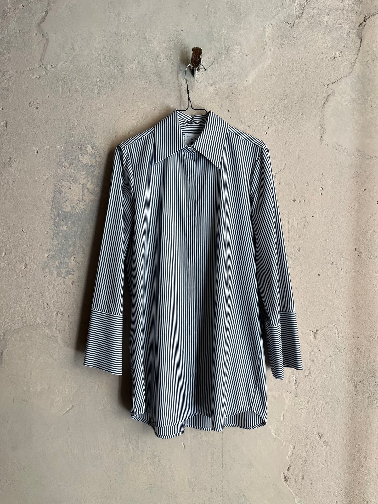 Camicia cotone grigio/panna 1978