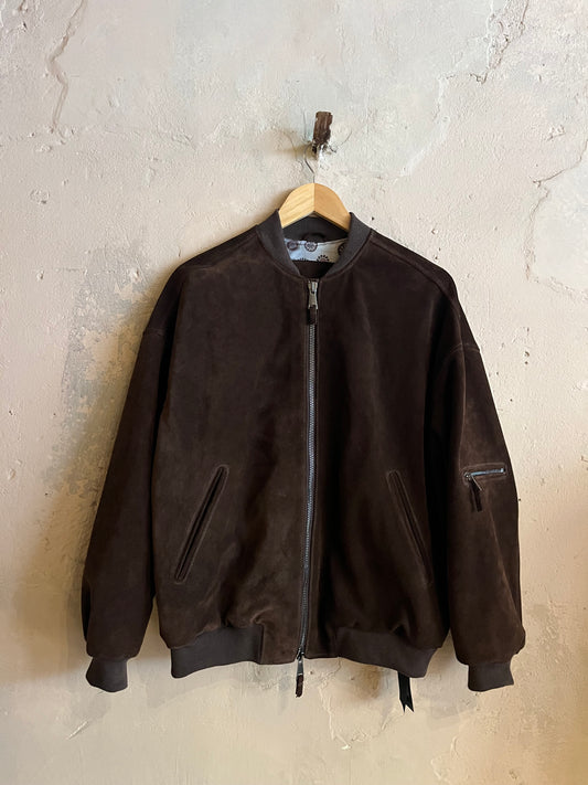 Bomber in pelle scamosciata MYSKIN