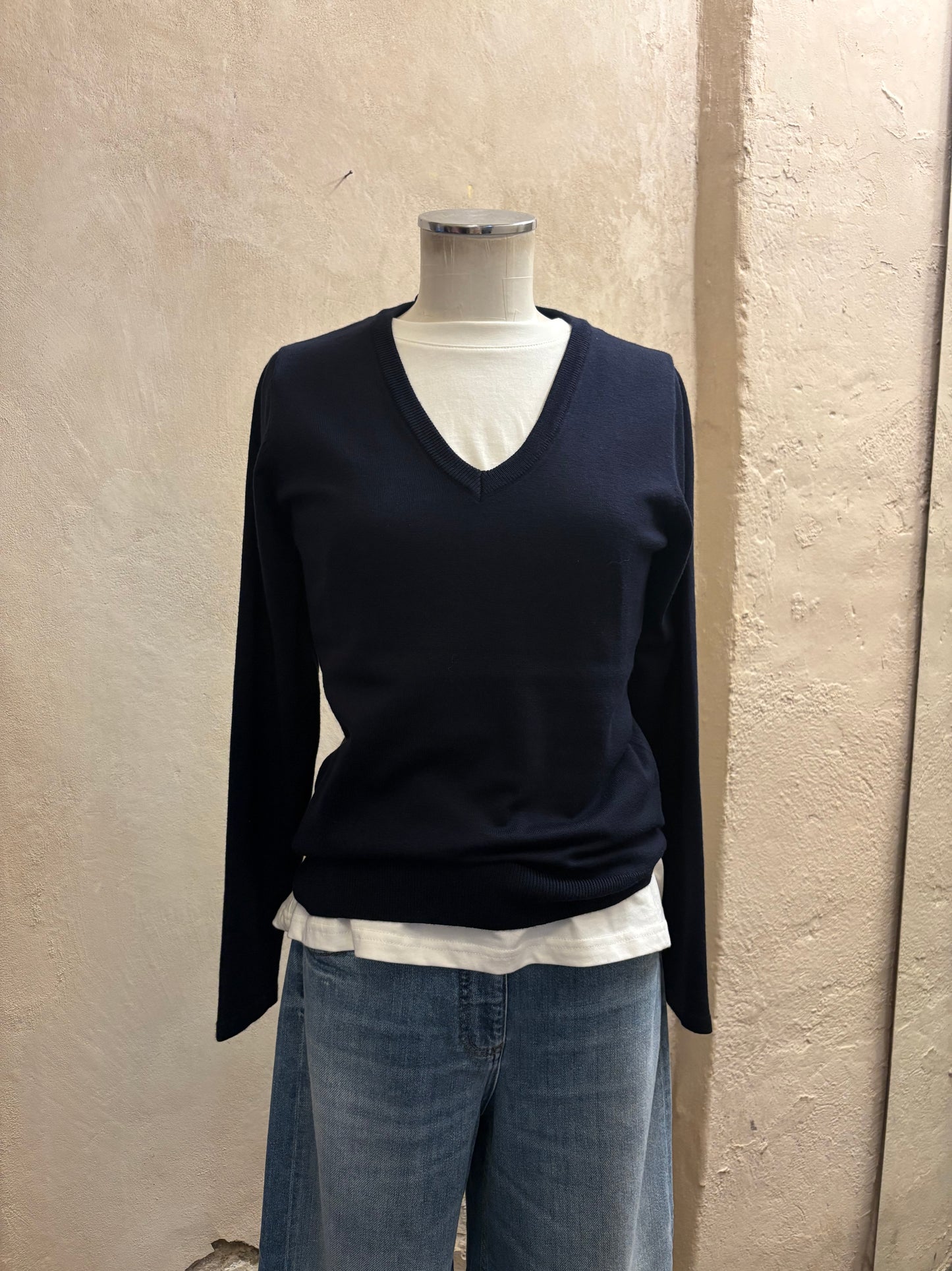 Scollo V blu ICHI