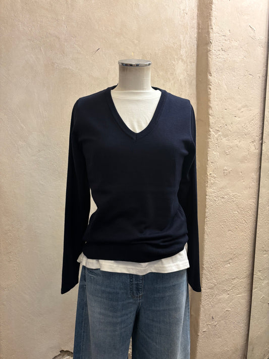 Scollo V blu ICHI